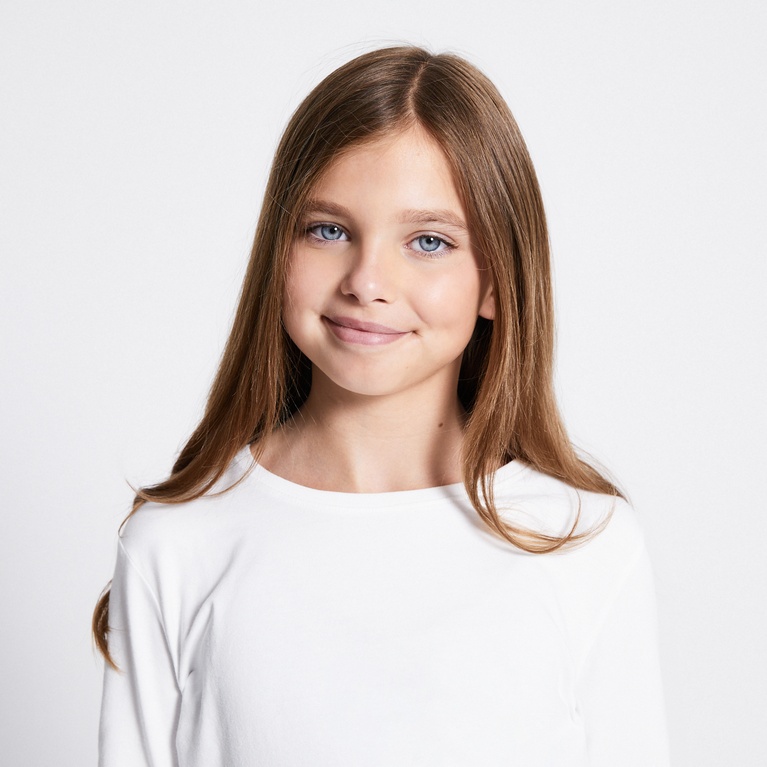 Basic long sleeve top "Fredrika star" White